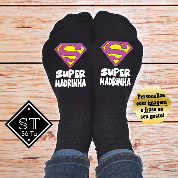 Meias Super Madrinha (Parentesco)